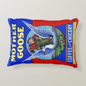 Moeder Goose Coffee en Chicory Accent Kussen (Achterkant)