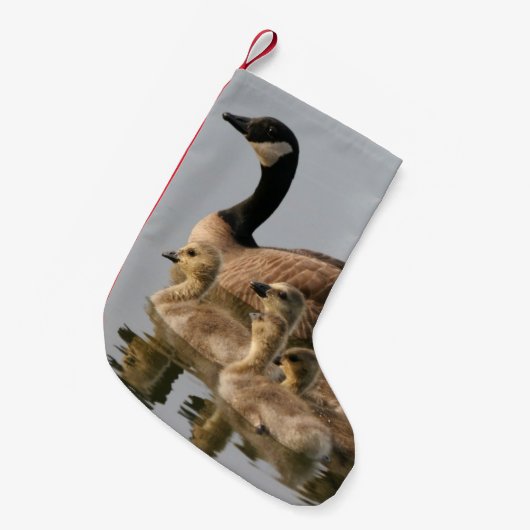 Moeder Goose en haar Goslings Kleine Kerstsok (Voorkant (Hangend))