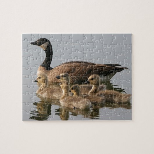 Moeder Goose en haar Goslings Legpuzzel (Horizontaal)