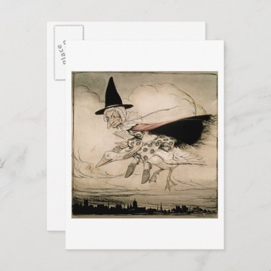 Moeder Goose, frontispion van 'Moeder Goose The Ol Briefkaart (Voorkant / Achterkant)