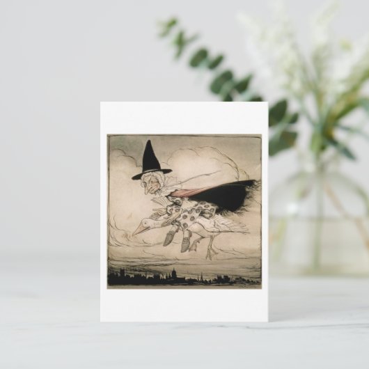 Moeder Goose, frontispion van 'Moeder Goose The Ol Briefkaart (Staand voorkant)