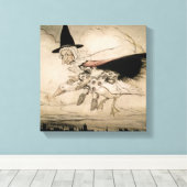 Moeder Goose, frontispion van 'Moeder Goose The Ol Canvas Afdruk (Insitu (Houten vloer))