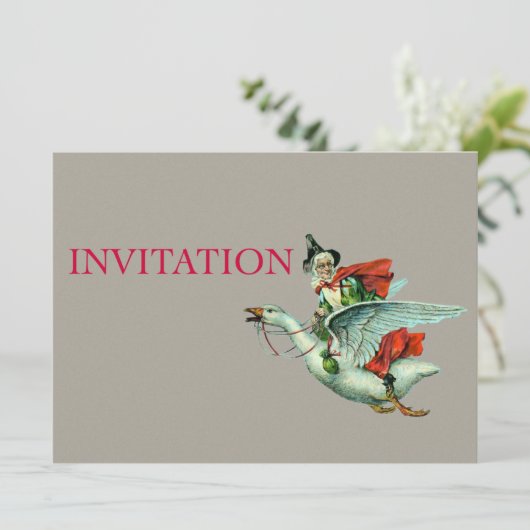 Moeder Goose -  illustratie Kaart (Staand voorkant)