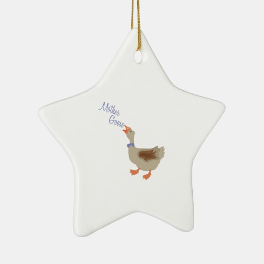Moeder Goose Keramisch Ornament (Rechts)