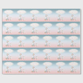 Moeder Goose met Bonnet en Glazen met Baby Cadeaupapier (Vlak)