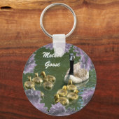 Moeder Goose met Goslings sleutelhanger (Voorkant)