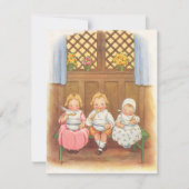 Moeder Goose  Nursery Rhyme Baby shower Kaart (Voorkant)