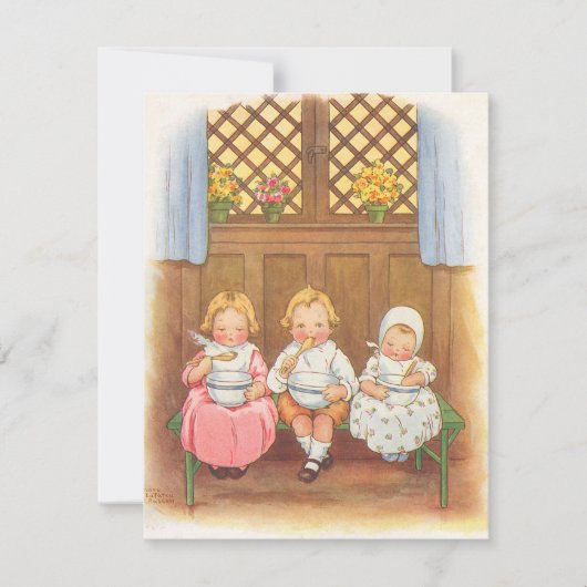 Moeder Goose  Nursery Rhyme Baby shower Kaart (Voorkant)