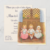 Moeder Goose  Nursery Rhyme Baby shower Kaart (Voorkant / Achterkant)
