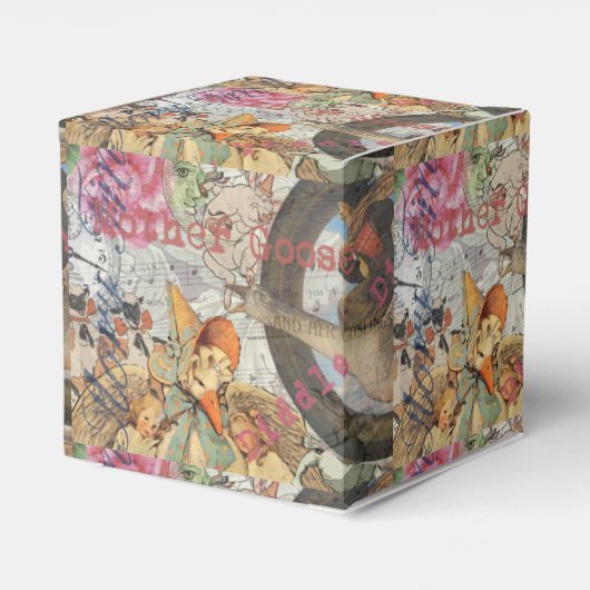 Moeder Goose Nursery Rhyme Fairy Tale Bedankdoosjes (Achterkant)