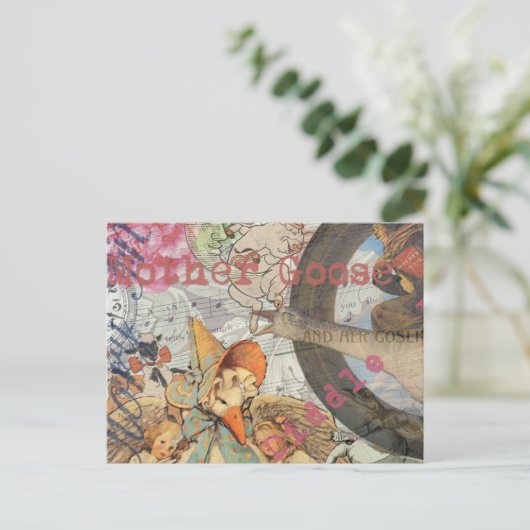 Moeder Goose Nursery Rhyme Fairy Tale Briefkaart (Staand voorkant)