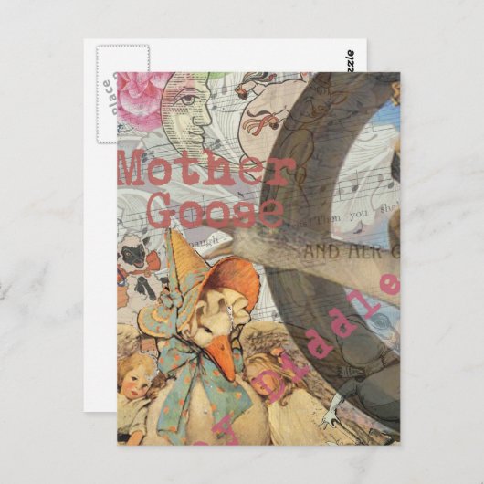 Moeder Goose Nursery Rhyme Fairy Tale Briefkaart (Voorkant / Achterkant)