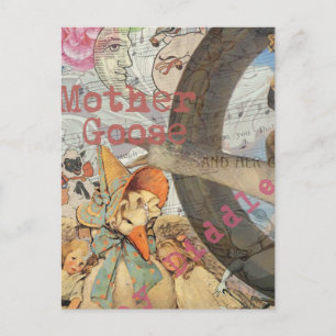 Moeder Goose Nursery Rhyme Fairy Tale Briefkaart