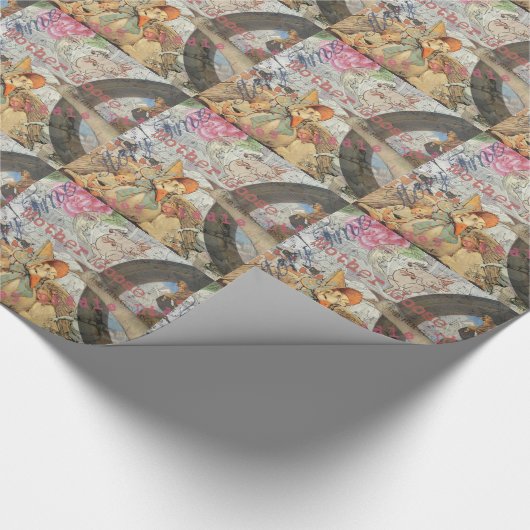 Moeder Goose Nursery Rhyme Fairy Tale Cadeaupapier (Hoek)