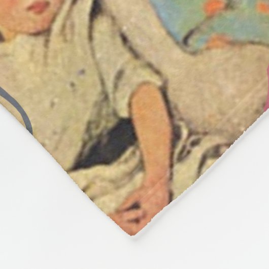 Moeder Goose Nursery Rhyme Fairy Tale Fleece Deken (Hoek)