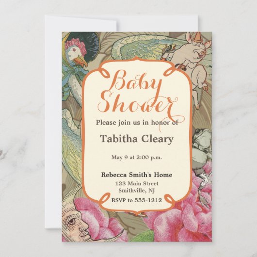 Moeder Goose Nursery Rhyme Fairy Tale Kaart (Voorkant)