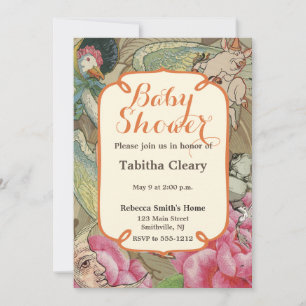 Moeder Goose Nursery Rhyme Fairy Tale Kaart