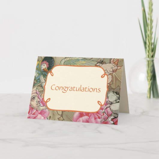 Moeder Goose Nursery Rhyme Fairy Tale Kaart (Voorkant)