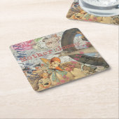 Moeder Goose Nursery Rhyme Fairy Tale Kartonnen Onderzetters (Schuin)