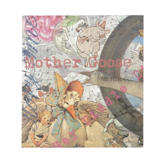 Moeder Goose Nursery Rhyme Fairy Tale Notitieblok (Voorkant)