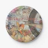 Moeder Goose Nursery Rhyme Fairy Tale Papieren Bordje (Voorkant)