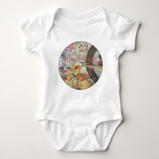 Moeder Goose Nursery Rhyme Fairy Tale Romper (Voorkant)