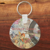 Moeder Goose Nursery Rhyme Fairy Tale Sleutelhanger (Voorkant)
