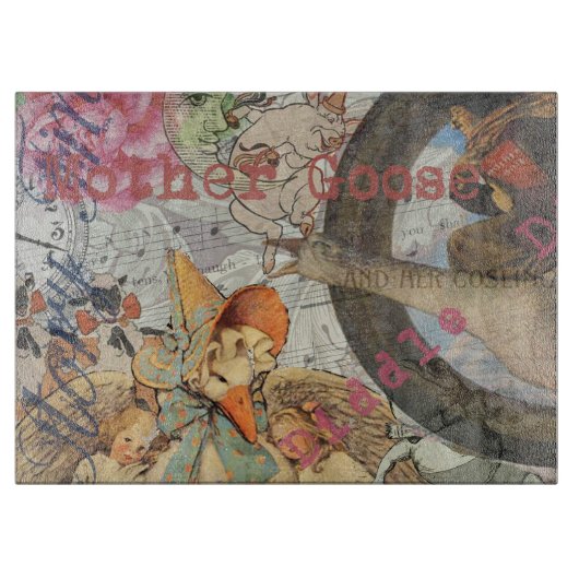 Moeder Goose Nursery Rhyme Fairy Tale Snijplank (Voorkant)