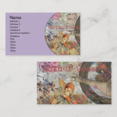 Moeder Goose Nursery Rhyme Fairy Tale Visitekaartje (Voorkant / Achterkant)