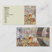 Moeder Goose Nursery Rhyme Fairy Tale Visitekaartje (Voorkant / Achterkant)