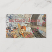 Moeder Goose Nursery Rhyme Fairy Tale Visitekaartje (Achterkant)