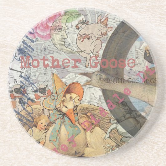 Moeder Goose Nursery Rhyme Fairy Tale Zandsteen Onderzetter (Voorkant)