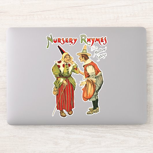 Moeder Goose Old man Nursery Rhymes art Sticker (Computer)