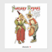 Moeder Goose Old man Nursery Rhymes art Sticker (Vel)