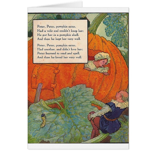 Moeder Goose uit 1920 - Peter Pumpkin Eater (Voorkant)