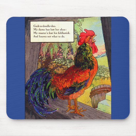 Moeder Goose uit 1920 - Roster Muismat (Voorkant)
