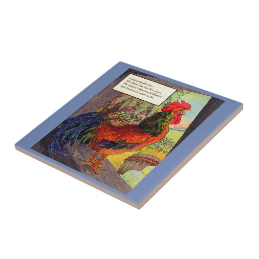 Moeder Goose uit 1920 - Roster Tegeltje (Zijkant)