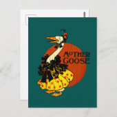 Moeder Goose uit het klassieke kinderboek Briefkaart (Voorkant / Achterkant)