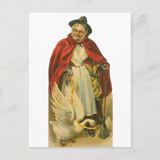 Moeder Goose Victoriaans Verhaal Boek Briefkaart (Voorkant)