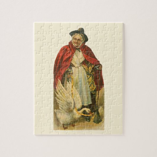 Moeder Goose Victoriaans Verhaal Boek Legpuzzel (Verticaal)