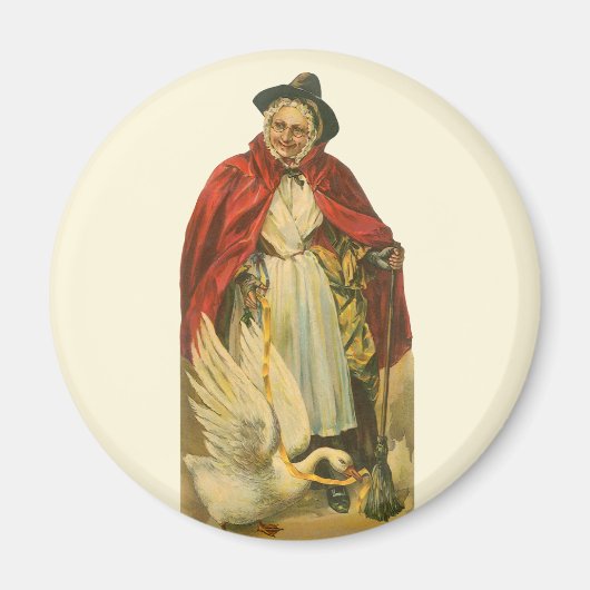 Moeder Goose  Victoriaans Verhaal Boek Magneet (Voorkant)