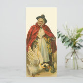 Moeder Goose  Victoriaans Verhaal Boek nodigt uit (Staand voorkant)