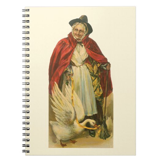 Moeder Goose  Victoriaans Verhaal Boek Notitieboek (Voorkant)