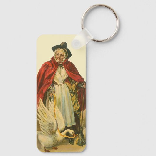 Moeder Goose Victoriaans Verhaal Boek Sleutelhanger (Achterkant)