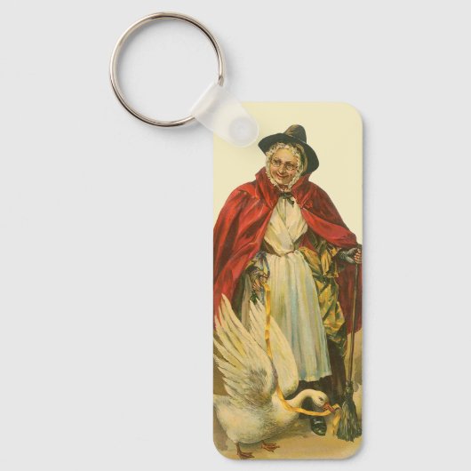 Moeder Goose  Victoriaans Verhaal Boek Sleutelhanger (Voorkant)