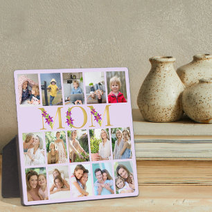 Moeder Gouden Letters 15 Verticale Fotocollage Lil Fotoplaat