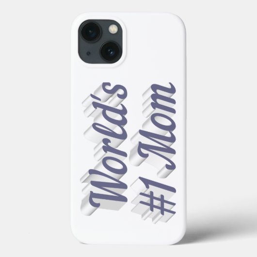 Moeder grijze tekst iPhone hoesje (Achterkant)