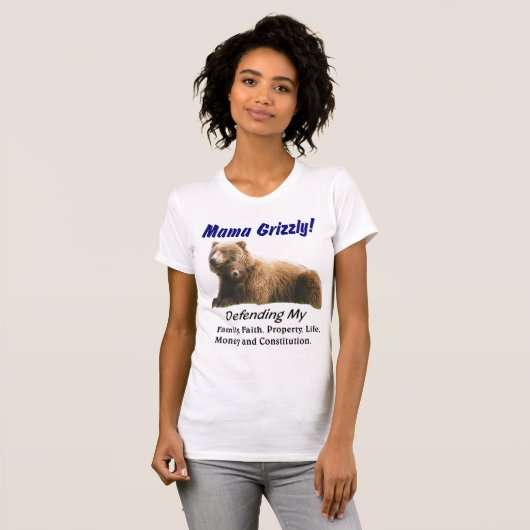 Moeder grizzly t-shirt (Voorkant volledig)