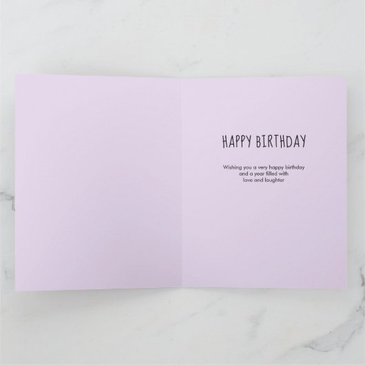 Moeder Groen en Paarse Succulenten 3 Foto Verjaard Kaart (Binnen)