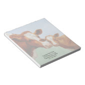 Moeder Guernsey Koe en Cute Calf Notitieblok (Schuin)